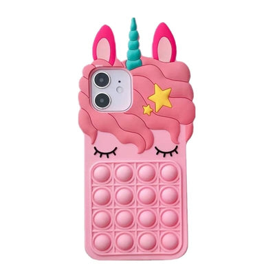 3D Cute Cartoon Pop Toy Case for Samsung S20 FE S21 S8 Plus Note 8 20 Ultra A20E A01 A02 A12 A31 A51 A70 A71 A32 A52 A72 A21 A11
