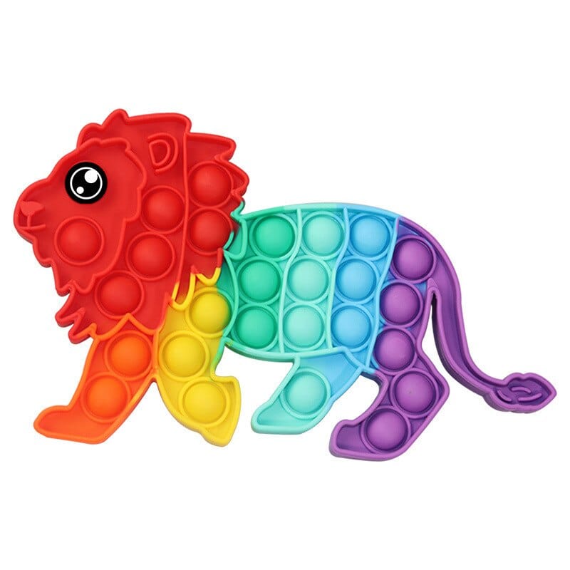 Animals Theme Pops Bubble Fidget Toys Animal its Autism Needs Stress Reliever Toys for Kids Simple Dimple Relax Game Toys