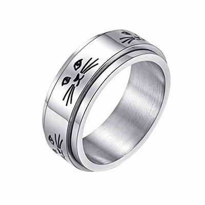 Bague Chat 52 / Argent