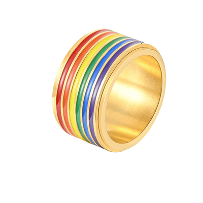 Bague Multicolore 54.5 / Doré