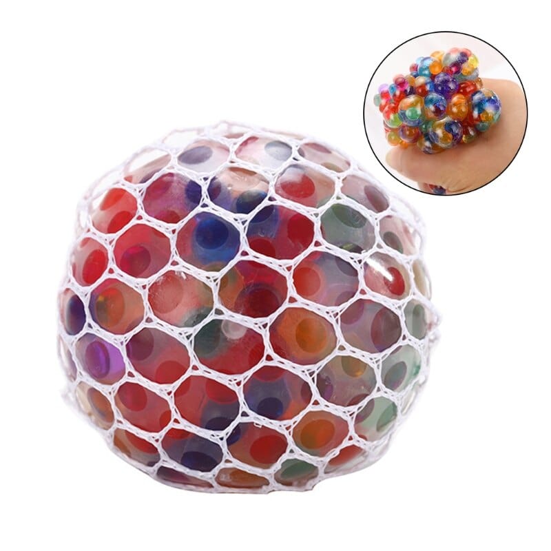 Lot de 12 balles antistress multicolores, env. 6 cm de diamètre, mo