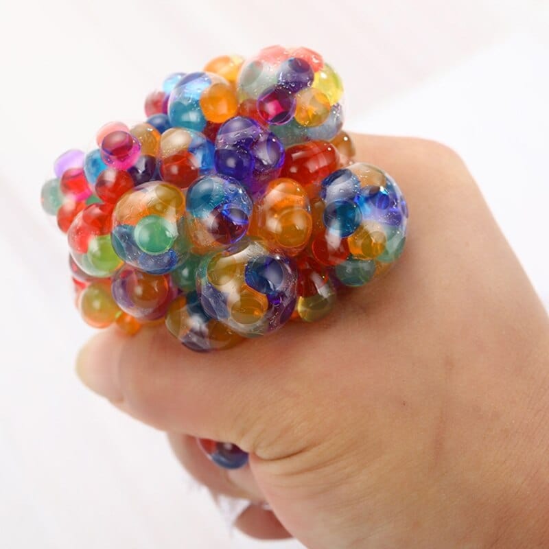 Lot de 8 balles anti-stress LG - Multicolore - Environ 6 cm