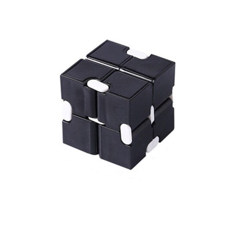 Cube anti-stress pour la motricité des mains, la concentration et le jouet  anti-stress, gadget anti-stress, gris (noir)