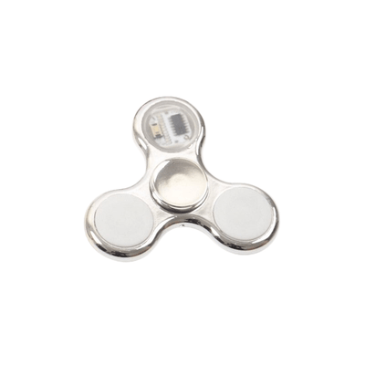 Hand Spinner Lumineux Argent