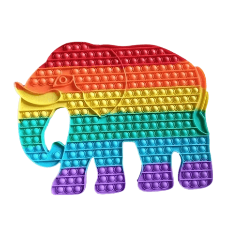 New Big Animal Pop XXL Bear Colorful Pops Large Game Rainbow Giant Fidget Toy Large Simpl Dimmer for Girls Birthday Gift 30/40CM