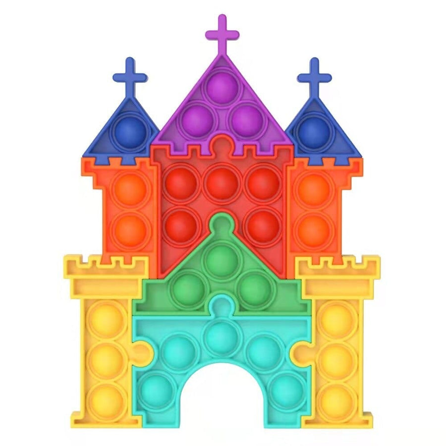 New Giant pop bubbles Puzzle Fidget Square Rainbow Big pops XXL Among toy Tie dye Simple Dimple Toy Stress Toy for Children Gift 04 Puzzele 19X15cm