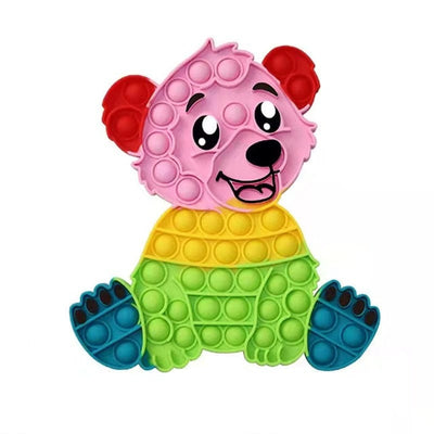 New Giant pop bubbles Puzzle Fidget Square Rainbow Big pops XXL Among toy Tie dye Simple Dimple Toy Stress Toy for Children Gift E-1 23X20CM