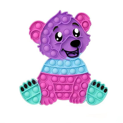 New Giant pop bubbles Puzzle Fidget Square Rainbow Big pops XXL Among toy Tie dye Simple Dimple Toy Stress Toy for Children Gift E-2 23X20CM