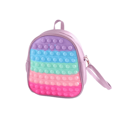 New Kawaii Unicorn Pop Backpack Push Bubble Decompression Toys Stress Relief Squishy AntiStress Schoolbag Boy Girls Gift Pop