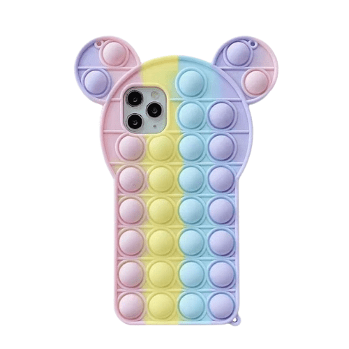 Pop Bubble Fidget Toys Case For Samsung Galaxy S21 S20 FE S10 S9 Plus Note 9 10 20 Ultra M11 M01 M02s M12 F12 F02s Unicorn Cover S9