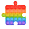 Rainbow English Alphabet Numbers MSXF POP Fidget Toys Game Kids Educational Push Bubble Sensory Toy Autism Special Needs Stress