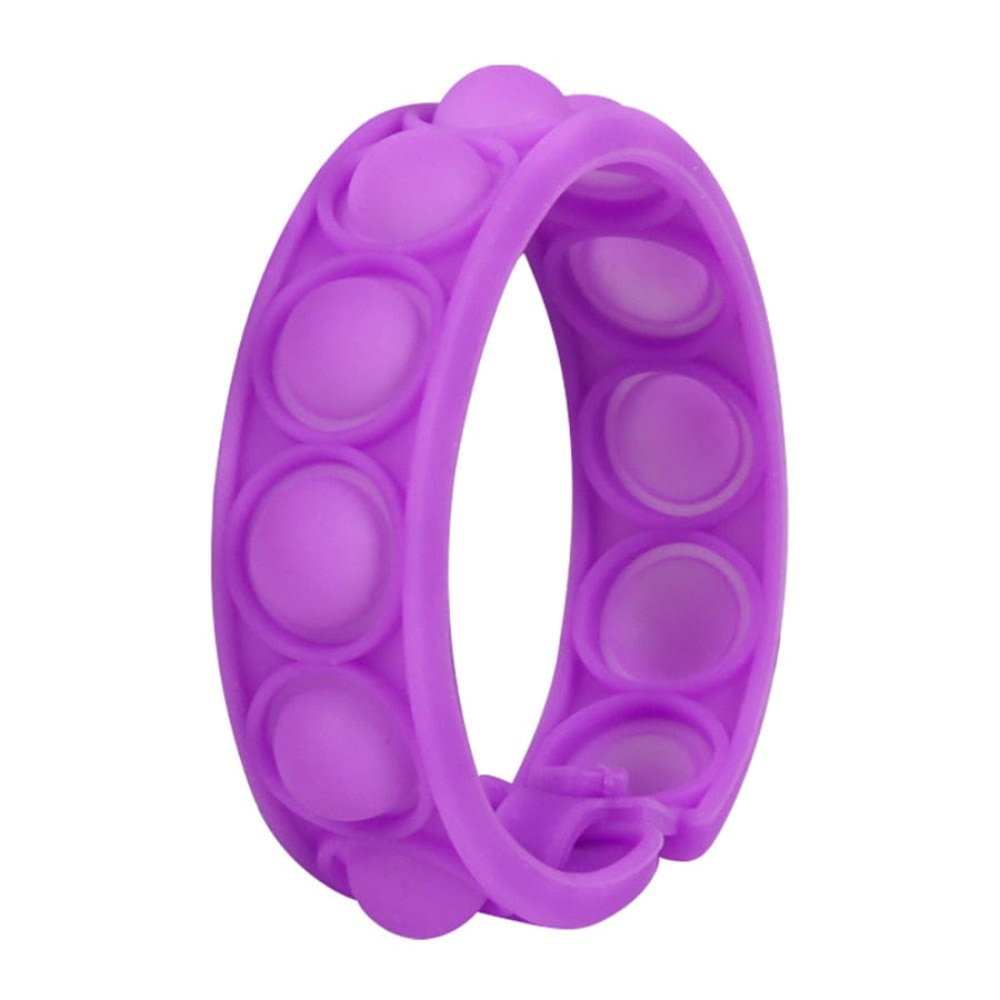 Silicone world Pops Bubble Decompression Bracelet Stress Relief Toy Anti Stress Relief Colorful Silicone Bracelet Adult Kids Toy