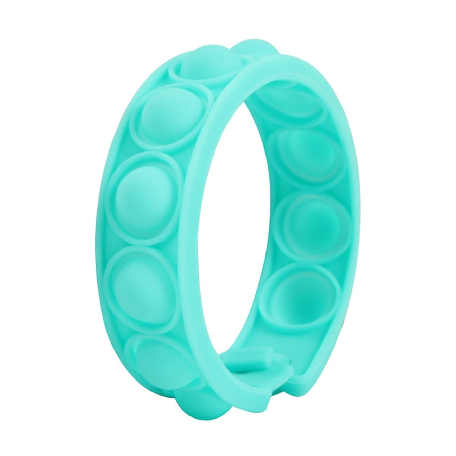 Silicone world Pops Bubble Decompression Bracelet Stress Relief Toy Anti Stress Relief Colorful Silicone Bracelet Adult Kids Toy