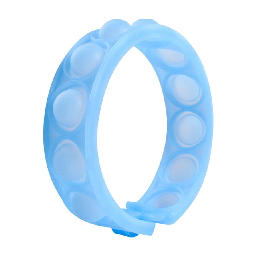 Silicone world Pops Bubble Decompression Bracelet Stress Relief Toy Anti Stress Relief Colorful Silicone Bracelet Adult Kids Toy